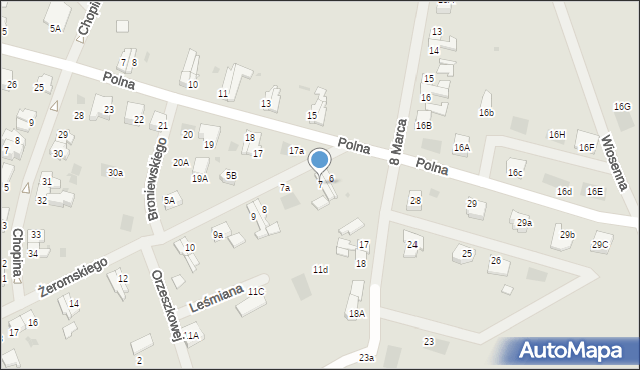 Maszewo, Żeromskiego Stefana, 7, mapa Maszewo