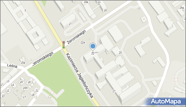 Mielec, Żeromskiego Stefana, 22, mapa Mielca