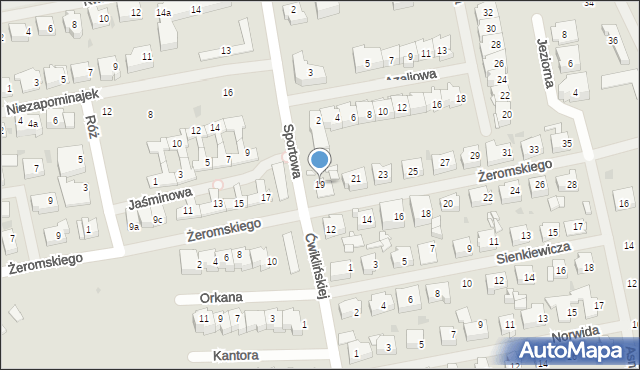 Mielno, Żeromskiego Stefana, 19, mapa Mielno