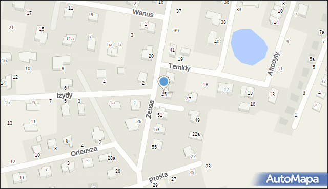 Mierzyn, Zeusa, 45, mapa Mierzyn