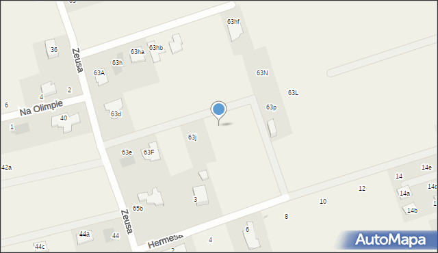 Mierzyn, Zeusa, 63k, mapa Mierzyn