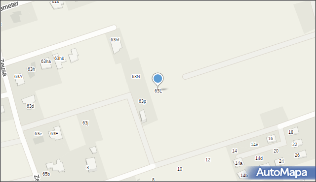 Mierzyn, Zeusa, 63L, mapa Mierzyn