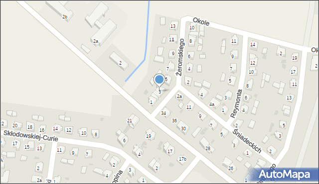 Mogilno, Żeromskiego Stefana, 3, mapa Mogilno