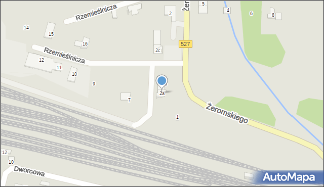 Morąg, Żeromskiego Stefana, 2a, mapa Morąg