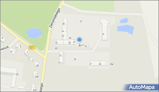 Morąg, Żeromskiego Stefana, 35, mapa Morąg