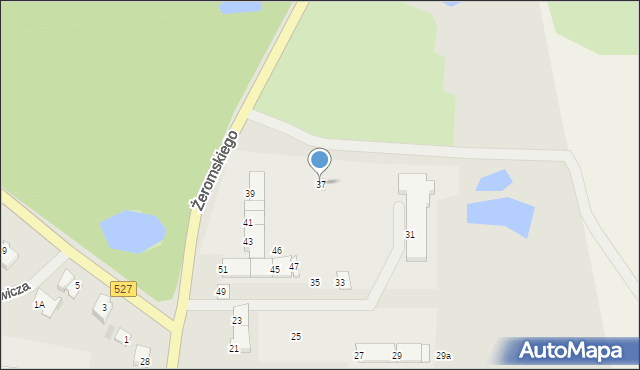 Morąg, Żeromskiego Stefana, 37, mapa Morąg