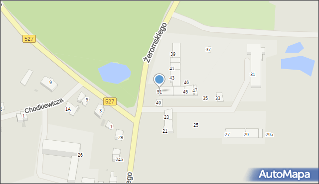 Morąg, Żeromskiego Stefana, 51, mapa Morąg