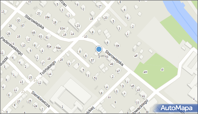 Mszana Dolna, Żeromskiego Stefana, 2, mapa Mszana Dolna