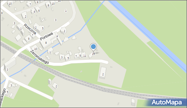 Mysłowice, Żeromskiego Stefana, 15, mapa Mysłowice