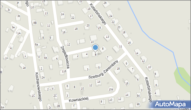 Mysłowice, Zegadłowicza Emila, 6, mapa Mysłowice