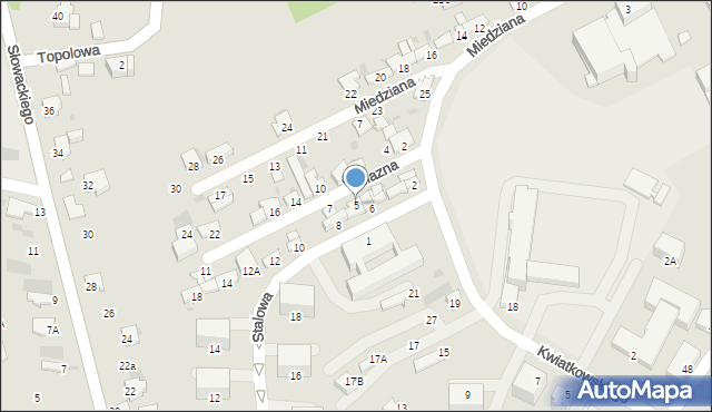 Myszków, Żelazna, 5, mapa Myszków