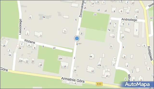 Nałęczów, Żeromskiego Stefana, 6, mapa Nałęczów