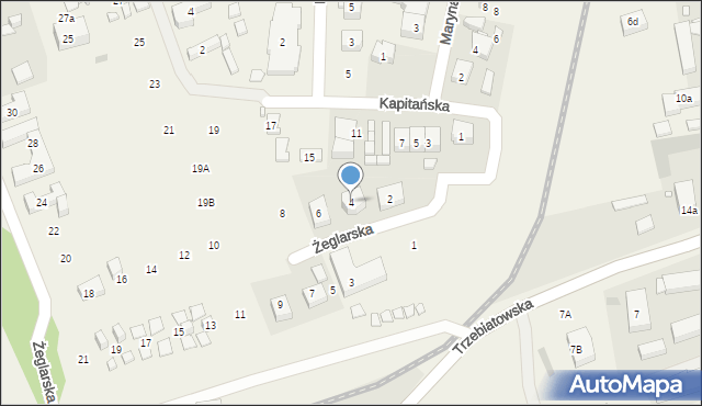 Niechorze, Żeglarska, 4, mapa Niechorze