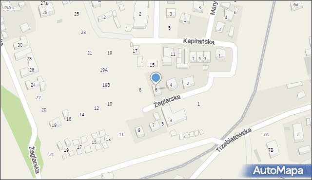 Niechorze, Żeglarska, 6, mapa Niechorze