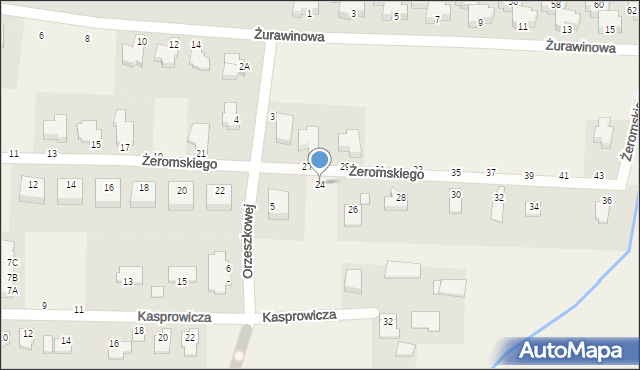 Niemcz, Żeromskiego Stefana, 24, mapa Niemcz