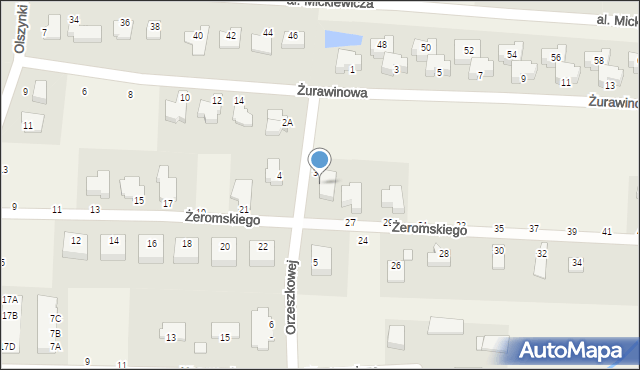 Niemcz, Żeromskiego Stefana, 25, mapa Niemcz