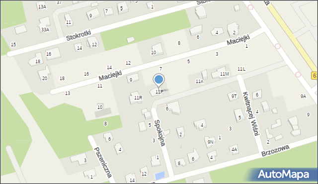 Nieporęt, Zegrzyńska, 11P, mapa Nieporęt