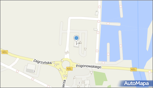 Nieporęt, Zegrzyńska, 2, mapa Nieporęt