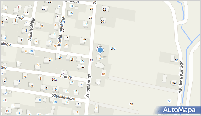 Nowa Wieś, Żeromskiego Stefana, 14, mapa Nowa Wieś