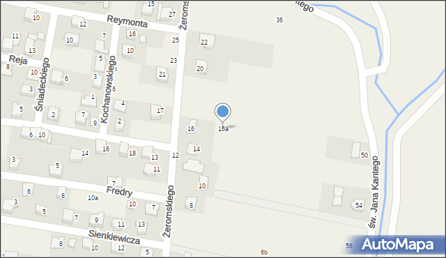 Nowa Wieś, Żeromskiego Stefana, 16a, mapa Nowa Wieś