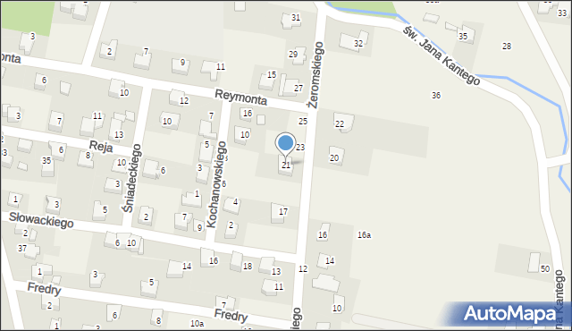 Nowa Wieś, Żeromskiego Stefana, 21, mapa Nowa Wieś
