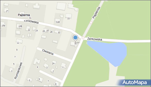 Nowe Miasto nad Wartą, Żerkowska, 32, mapa Nowe Miasto nad Wartą