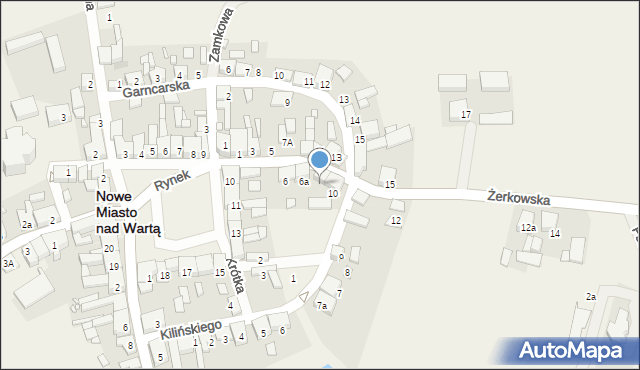 Nowe Miasto nad Wartą, Żerkowska, 8, mapa Nowe Miasto nad Wartą