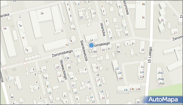 Nowogard, Żeromskiego Stefana, 12, mapa Nowogard