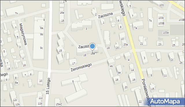 Nowogard, Żeromskiego Stefana, 18a, mapa Nowogard