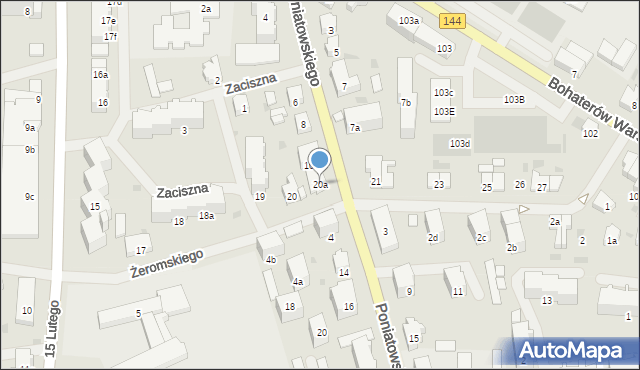 Nowogard, Żeromskiego Stefana, 20a, mapa Nowogard