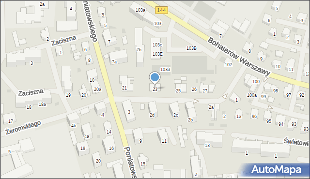 Nowogard, Żeromskiego Stefana, 23, mapa Nowogard