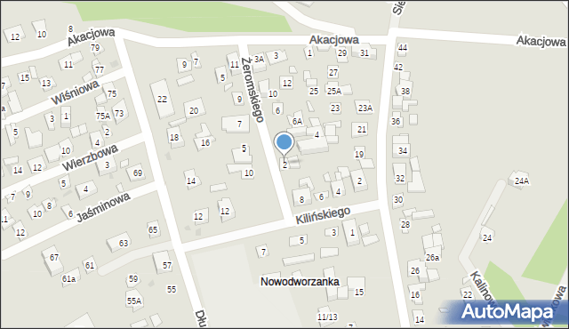 Nowy Dwór Mazowiecki, Żeromskiego Stefana, 2, mapa Nowy Dwór Mazowiecki