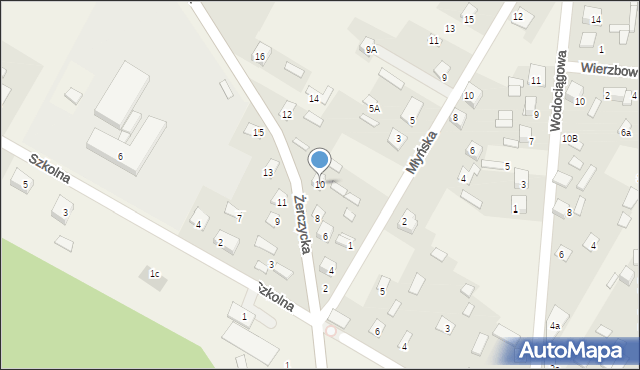 Nurzec-Stacja, Żerczycka, 10, mapa Nurzec-Stacja