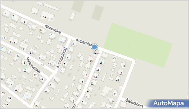 Obrzycko, Żeromskiego Stefana, 17, mapa Obrzycko