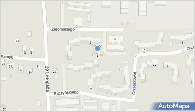 Olkusz, Żeromskiego Stefana, 4, mapa Olkusz