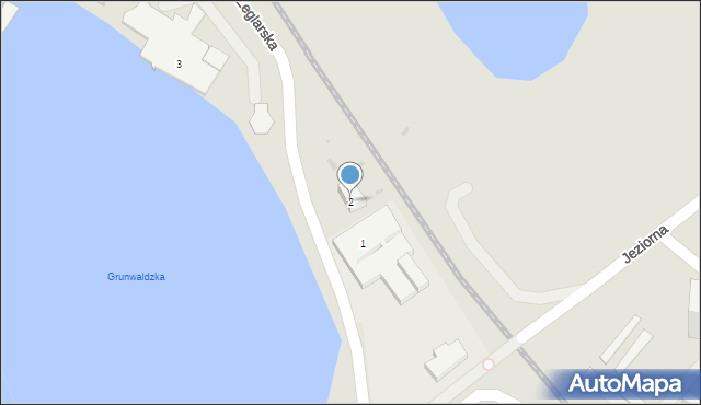 Olsztyn, Żeglarska, 2, mapa Olsztyna