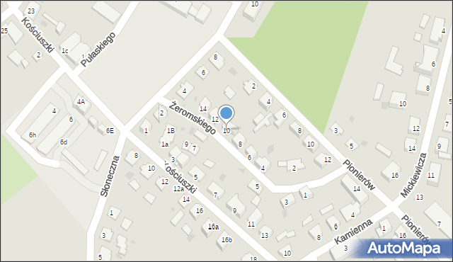 Olsztynek, Żeromskiego Stefana, 10, mapa Olsztynek