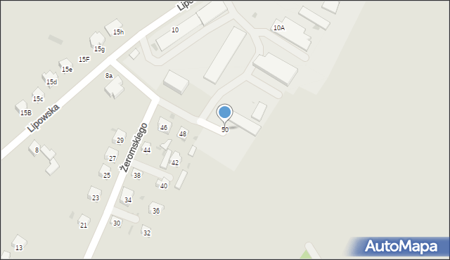 Opatów, Żeromskiego Stefana, 50, mapa Opatów