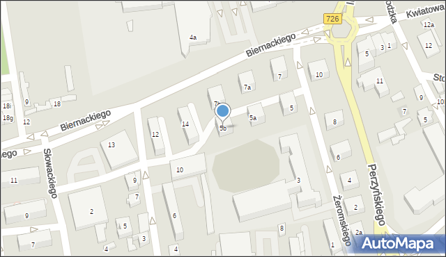 Opoczno, Żeromskiego Stefana, 5b, mapa Opoczno