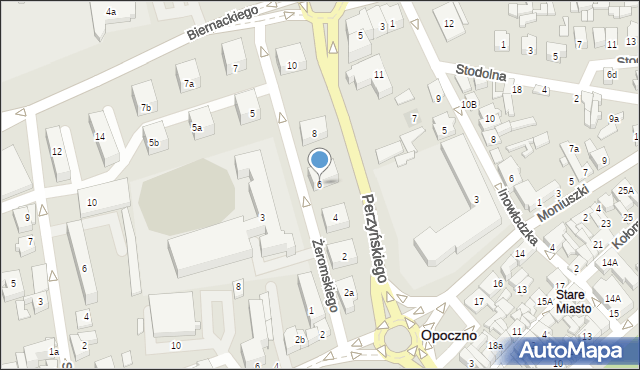 Opoczno, Żeromskiego Stefana, 6, mapa Opoczno