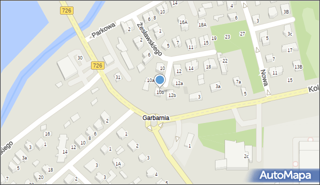 Opoczno, Żesławskiego, mjr., 10b, mapa Opoczno
