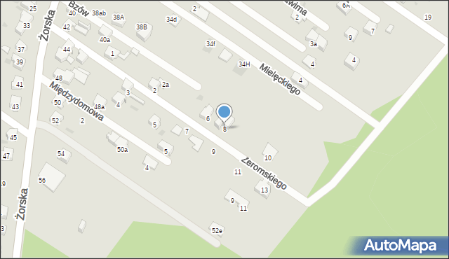 Orzesze, Żeromskiego Stefana, 8, mapa Orzesze