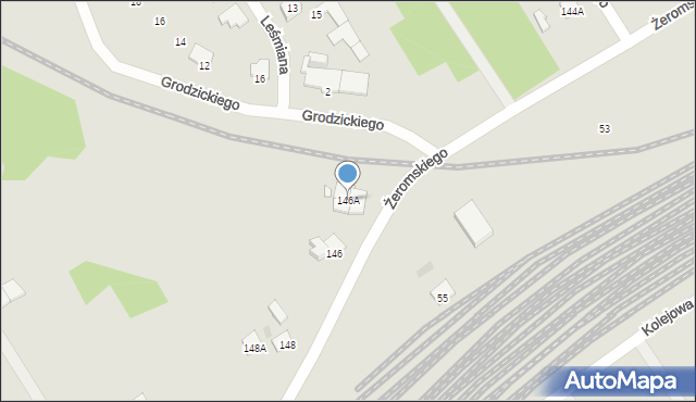 Ostrołęka, Żeromskiego Stefana, 146A, mapa Ostrołęka