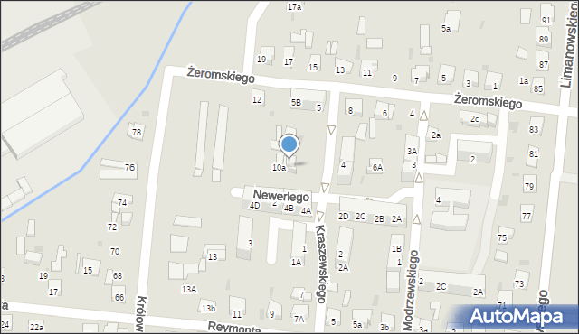 Ostrów Wielkopolski, Żeromskiego Stefana, 10b, mapa Ostrów Wielkopolski