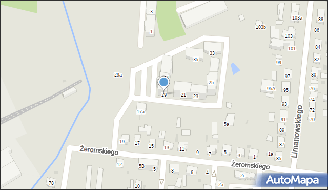 Ostrów Wielkopolski, Żeromskiego Stefana, 29, mapa Ostrów Wielkopolski