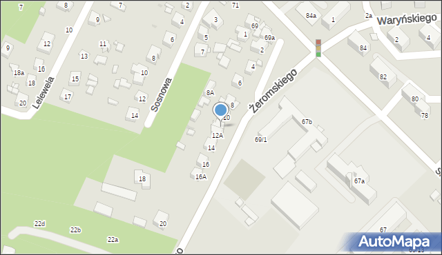 Ostrowiec Świętokrzyski, Żeromskiego Stefana, 12, mapa Ostrowiec Świętokrzyski