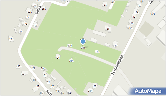 Ostrowiec Świętokrzyski, Żeromskiego Stefana, 22b, mapa Ostrowiec Świętokrzyski