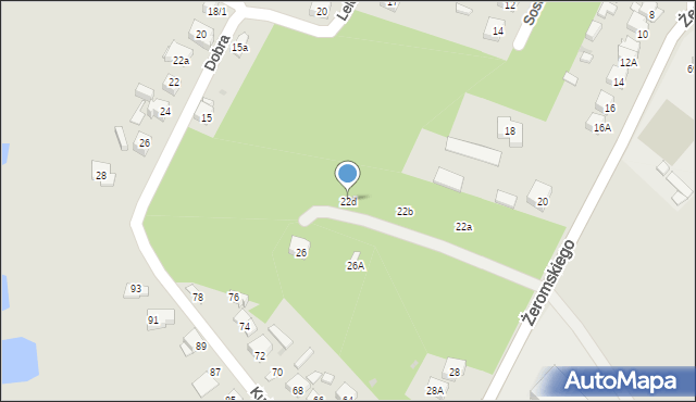 Ostrowiec Świętokrzyski, Żeromskiego Stefana, 22d, mapa Ostrowiec Świętokrzyski