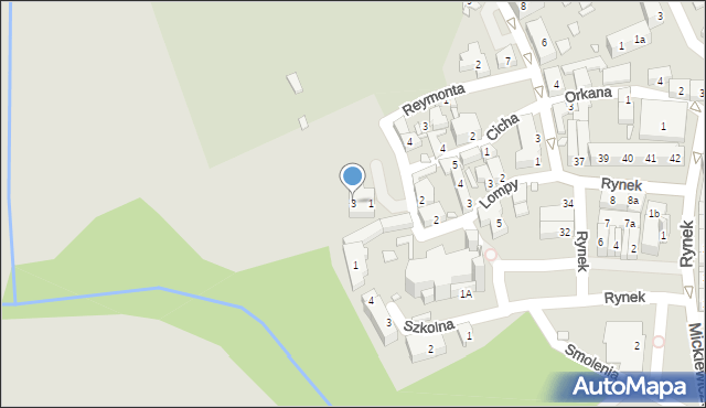 Otmuchów, Żeromskiego Stefana, 3, mapa Otmuchów