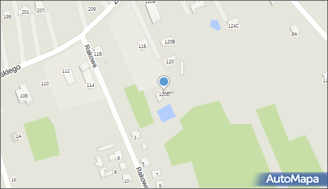Otwock, Żeromskiego Stefana, 120D, mapa Otwock